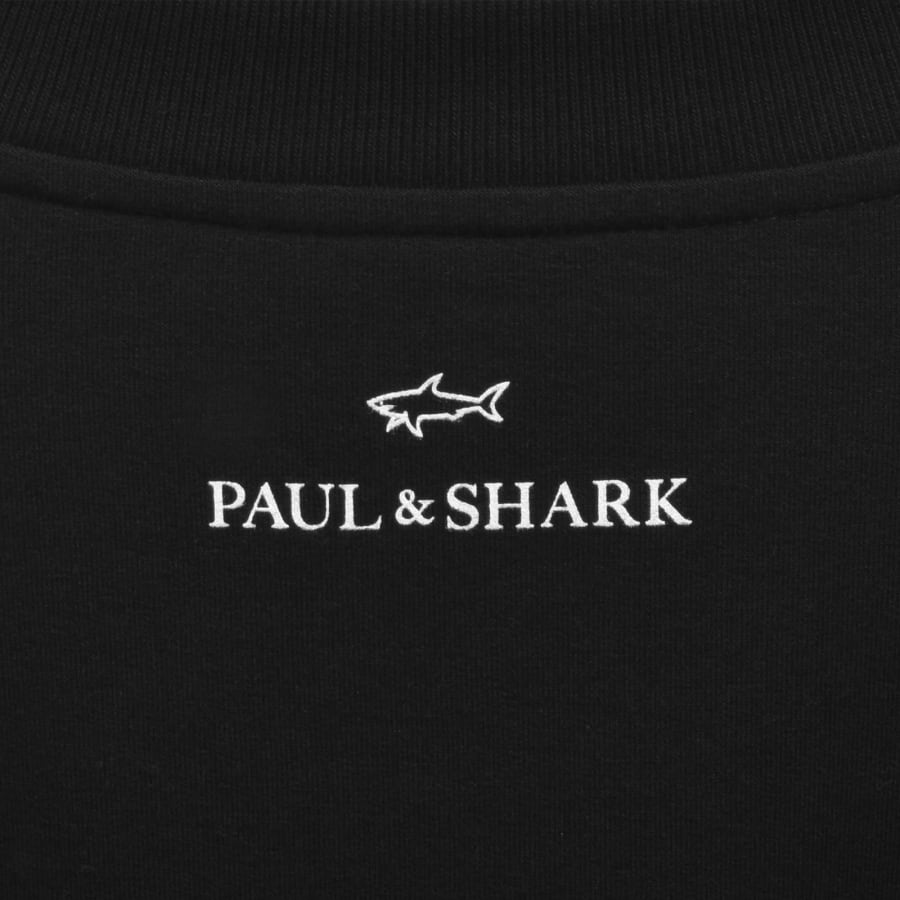 Paul And Shark X-Soft Logo Sweatshirt Black | Mainline Menswear us